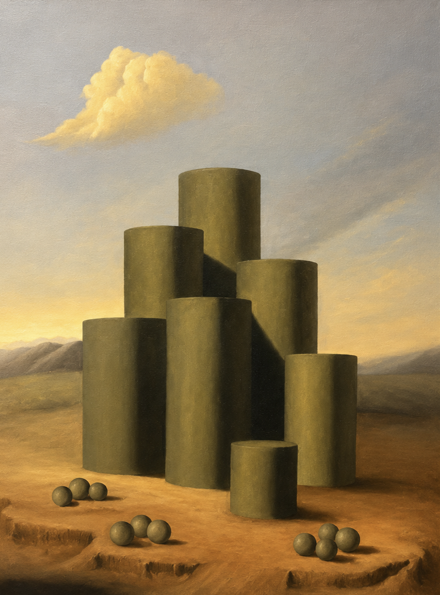 Anthrocadia 1, painting by Nick Autiello